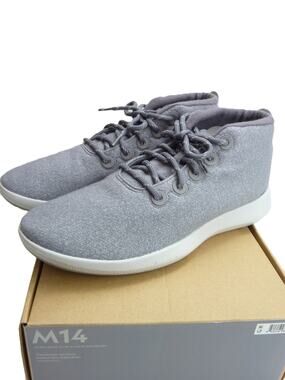 Allbirds Men's Wool Runner-Up Mizzle Shoes Size 14 Grey High Top Sneakers NEW